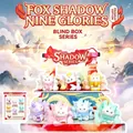 Creative flocked nine-tailed fox blind box resin ornament in ancient Chinese style - Fox Shadow Nine Luminaries (3270) / Full Set (6 Pieces)