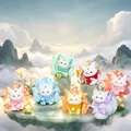 Collectible Nine-tailed Fox blind box figurines in various colors - Fox Shadow Nine Luminaries (3277) / Full Set (6 Pieces)