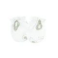 Soft cotton baby anti-scratch mittens with cute avocado print - One Size / Avocado / White