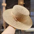 Chapeau Plat à Ruban Khaki (D-0070)