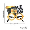 2027 New Year party glasses featuring champagne bottle and gold glitter frame - New Year Glasses / 2027 Golden Champagne Style