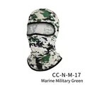 Breathable outdoor cycling balaclava mask in marine army green camouflage pattern - One Size / Ocean Army Green