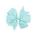 Barrette à cheveux à nœud papillon en ruban gros-grain bleu menthe pour bébés filles - Bleu Menthe (34)