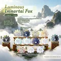 Ethereal Immortal Fox series blind box collectible figurines in a mystical mountain scene - 0317 Glazed Fairy Fox Set 12 / Whole Box