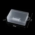 Transparent plastic storage box with lid, 10x7x3.3cm for jewelry organization - Mini Pencil Case (10*7*3.3cm)