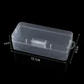 Transparent plastic jewelry storage box with dimensions 15.1x6.5x4.6cm shown in SKU view - Small Pencil Case (15.1*6.5*4.6cm)