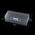 Clear plastic storage box for jewelry and small accessories, 16.5x7.5x4.6cm size - Medium-sized Pencil Case (16.5*7.5*4.6cm)