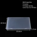 Minimalist clear plastic organizer box, variant size 25.8x18.5x1.7cm, for small items - B04 Empty Box (25.8*18.5*1.7cm)