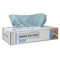 Absorberende blauwe microvezel poetsdoeken in een handige uitneembare dispenserdoos. - 25 Vellen (30*30cm) / Blauwe Doos