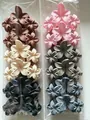 Set di mollette per capelli a fiore di frangipane opache per donne da mare - 11cm Stile a Tre Fiori Tinta Unita / Set da 12