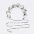 Vintage silver shell-shaped bohemian waist chain belt for women's dresses and skirts - Large Scallop Shell (Silver)