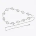 Bohemian silver metal waist chain with elegant shell-shaped charms for women - Conch Shell Style (Silver)