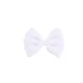 Elegant white lace rose flower bow hair clip hair accessory for girls and toddlers - MC5093 White Rose Hair Clip