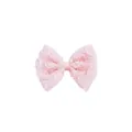 Sweet pink lace floral bow hair clip for girls and children princess hair accessory - MC5092 Pink Rose Hair Clip