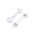 Self-adhesive white jewelry tags with printed size 14 for rings and accessories - Size 14 / 100pcs Pack / White