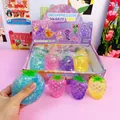 Multicolor strawberry glitter decompression squeeze toy for stress relief and hand exercise - Maltose Strawberry Green