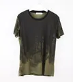 Modisches Herren T-Shirt mit olivfarbenem Camouflage-Print für Sport und sommerliche Freizeit - S / Armeegrün
