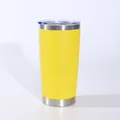 Vibrant 20oz bright yellow stainless steel vacuum insulated car tumbler for hot and cold drinks - 20oz / Yellow