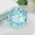 5cm / Snowflake Ice - Blue