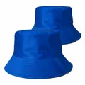 Ανθεκτικό βασιλικό μπλε καπέλο bucket από βαμβάκι για αντηλιακή προστασία εξωτερικού χώρου - Μπλε