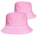 Κομψό ροζ tie-dye βαμβακερό καπέλο bucket για προστασία από τον ήλιο και εμφανίσεις - Ροζ