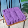 Purple corduroy chair pad with thickened corn kernel texture for office or home - Purple Square