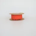 Nastro di pizzo arancione con note musicali su rocchetto per decorazione regali - Standard / Taglia 10 / Arancione