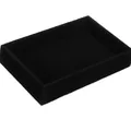 Elegant black velvet jewelry display tray for ring and earring storage and organizer - 23*15*3cm Black Empty Box