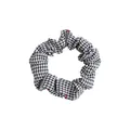 Scrunchie a quadretti con stampa di ciliegie per acconciature e code di cavallo - Piccolo / Nero