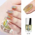 7ml holographic rainbow glitter laser nail polish in shade LS-05 for professional nail art - Gold Green Holographic (LS05)