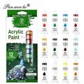 12 colors acrylic paint set with 12ml tubes for artists painting and DIY projects - 12ml / Acrylic Paint / 12-Color Set
