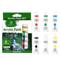 Professional 6-color acrylic paint set in 12ml tubes with peacock box packaging - 12ml / Acrylic Paint / 6-Color Pack
