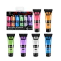 Set of 6 premium 30ml acrylic paint tubes in multiple vibrant colors for artists - 30ml / Metallic Acrylic Paint / 6-Color Pack