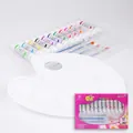 12-color oil paint set with palette and 4 artist brushes in professional packaging - 25ml / Oil Paint / 12-Color Set