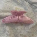 Pince à cheveux étoile de mer avec strass roses pour un look de vacances bohème - Violet