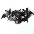 Jouet chauve-souris à presser avec billes colorées pour le stress d'Halloween - Chauve-souris Noire à Presser