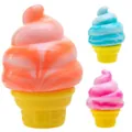 Buntes Eiscreme-Quetschspielzeug zum Stressabbau, weich steigend für Kinder und Erwachsene - Malzzucker Eiscreme