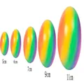 Balle anti-stress arc-en-ciel en tailles 5cm 6cm 7cm 9cm 11cm pour relaxation. - Balle Arc-en-ciel 11cm