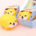 Simpatico antistress a forma di Shiba Inu con ripieno di farina e confezione regalo. - Shiba Inu