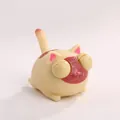 Giocattolo antistress gatto con occhi sporgenti color crema per il relax totale - Gatto Arrabbiato Occhi Sgranati / Kaki