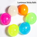 Set di 6 palline appiccicose fluorescenti colorate per alleviare lo stress e divertirsi - Palla Appiccicosa da 5cm (Colori Misti Spessa)