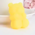 Simpatico squishy a forma di orsetto giallo per alleviare lo stress e gioco sensoriale - Sacchetto OPP / Giallo