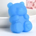 Simpatico orsetto blu giocattolo antistress da spremere per relax e gioco sensoriale - Sacchetto OPP / Blu