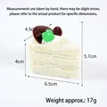 Giocattolo realistico torta mousse in PU bianco con dimensioni e peso del prodotto - Bianco