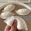 Soft white silicone dumpling stress relief squishy toy for hand massage and anxiety - Dumpling Squishy (Soft Texture)
