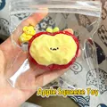 Cute handmade apple shaped cream silicone squishy toy for stress relief and fun play. - Red Apple Stress Relief