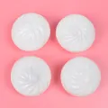 4er-Set weiße gedämpfte Brötchen Squishy-Dekompressionsspielzeuge für Stressabbau - Weiß (Vent Brötchen)