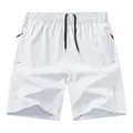 Pantaloncini sportivi bianchi da uomo a asciugatura rapida con vita elastica - 3XL / Pantaloni e gonne / Bianco