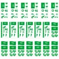 Detailed view of Saudi Arabia flag temporary tattoo stickers for soccer fans - Saudi Arabia Flag / 12x6cm