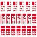 Detailed sheet of Morocco flag temporary tattoo stickers for World Cup sports fans - Morocco / 12x6cm